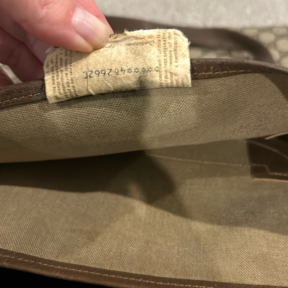 Authentic Gucci Supreme Monogram Vintage Tote Web Canvas & Leather 16x18 - Picture 8 of 16